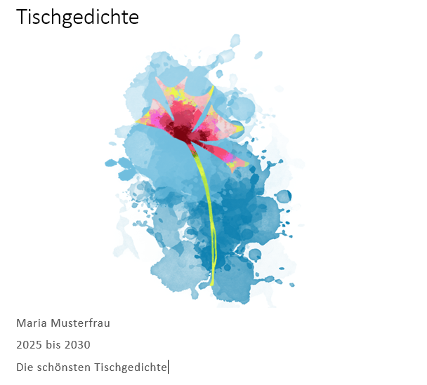Tischgedichte